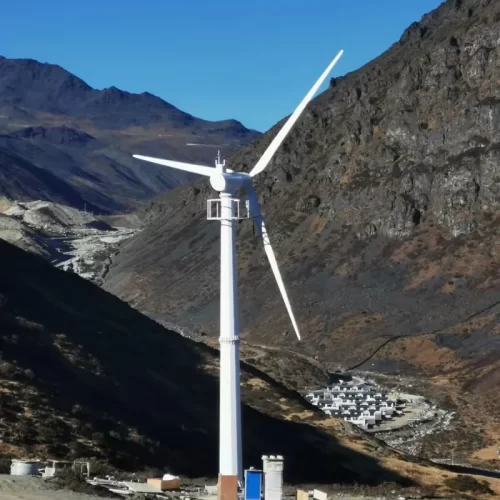 Deming 30KW 50KW 75KW On Grid Wind Power System Include YAW Wind Generator Wind turbine controller and Grid tie inverter