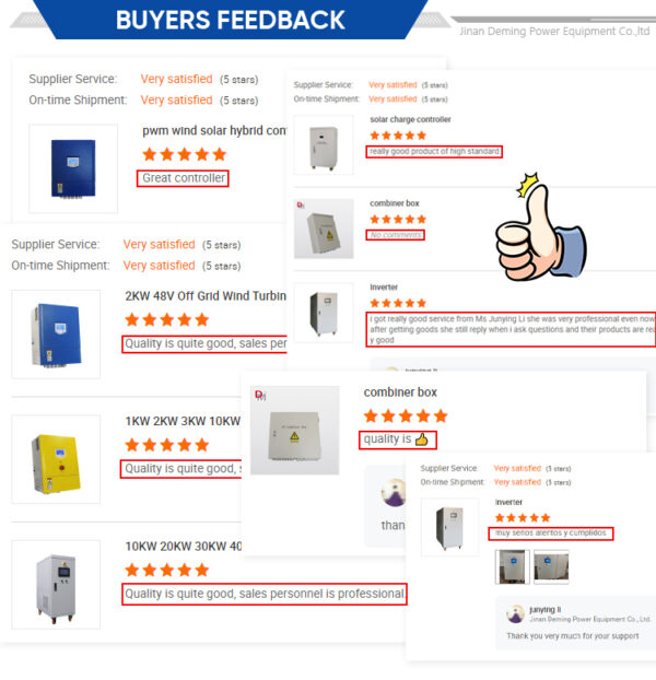 Deming Wind Grid-tied Inverter 5kw 3kw 3 Phase Wind Power Converter AC220V AC380V – Image 7